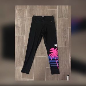 Black/pink ultimate leggings